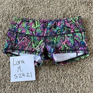 Fleo the fuchsia is lime LRC shorts